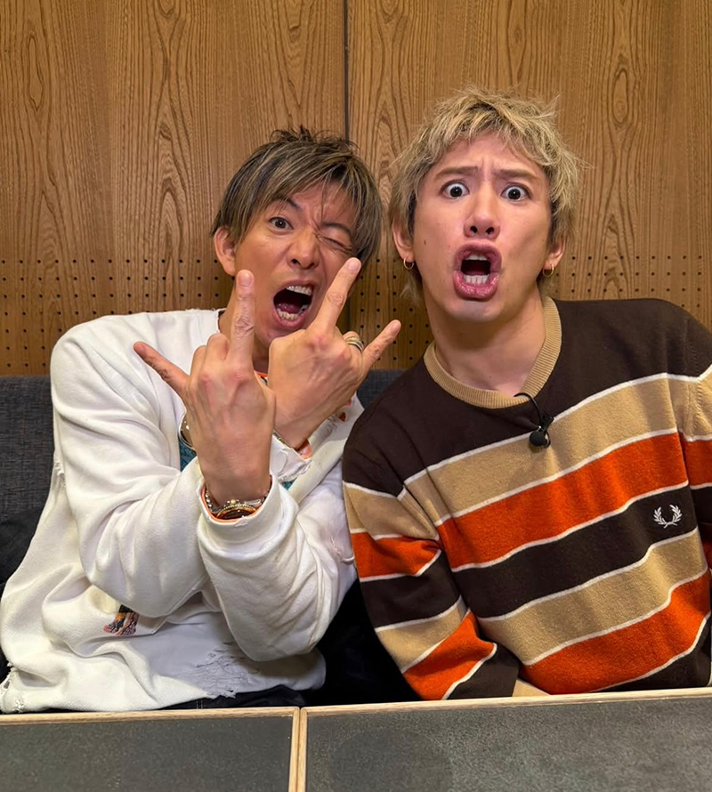 変顔も様になる2人（Takaのインスタグラムより）