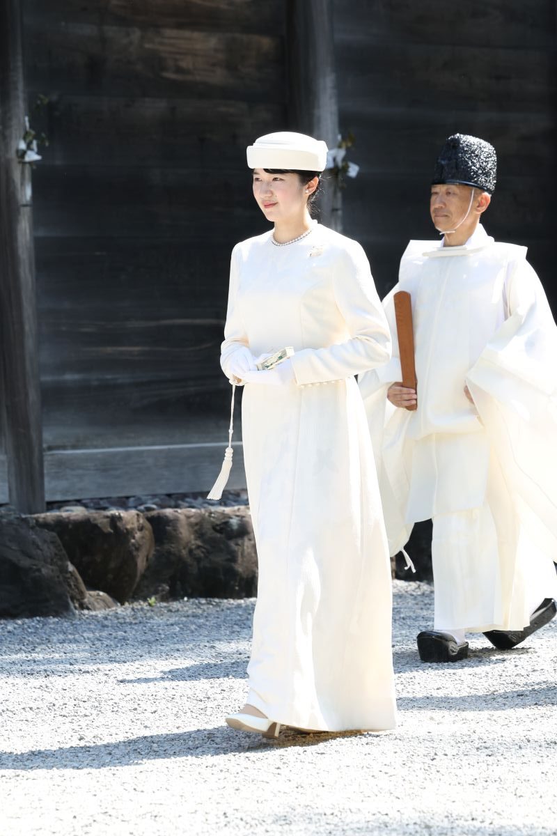 伊勢神宮を参拝される愛子さま。（2026年8月、写真／JMPA）