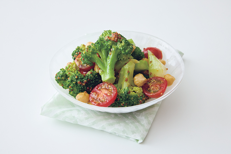 ブロッコリーとひよこ豆のマリネ
