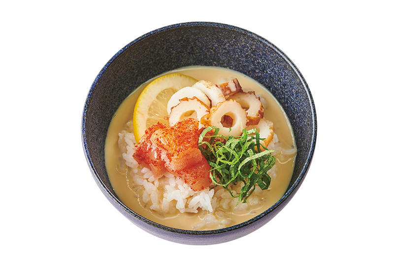 明太子の豆乳茶漬け