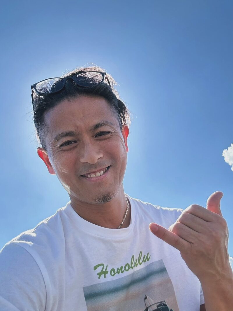 YouTubeをはじめた山口（インスタグラムより）