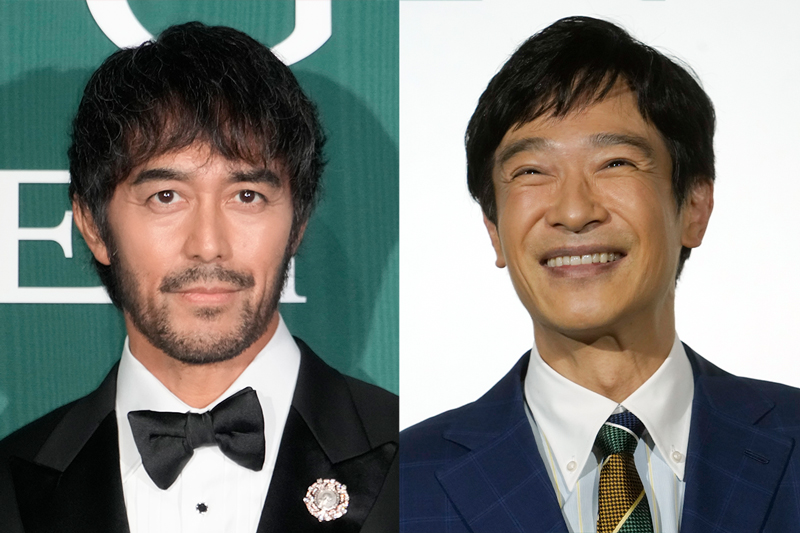 『VIVANT』主演の堺雅人（右）と阿部寛（左）（時事通信フォト）