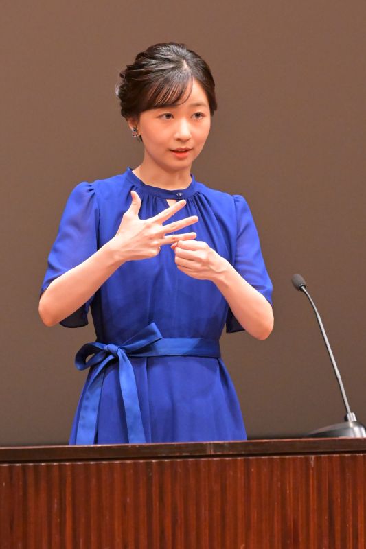 真剣な眼差しで。（2026年8月、写真／JMPA）