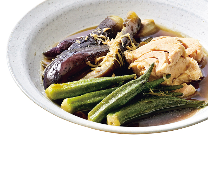 ツナと夏野菜の煮浸し