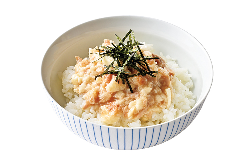 たたき長いもとツナのとろろ丼