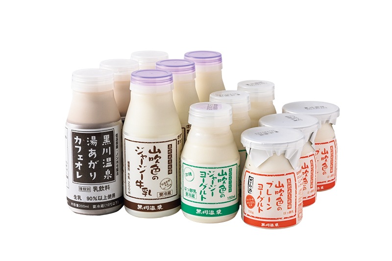 牛乳・飲むヨーグルト・カフェオレ各3本、ざらめヨーグルト3個入 3360円 