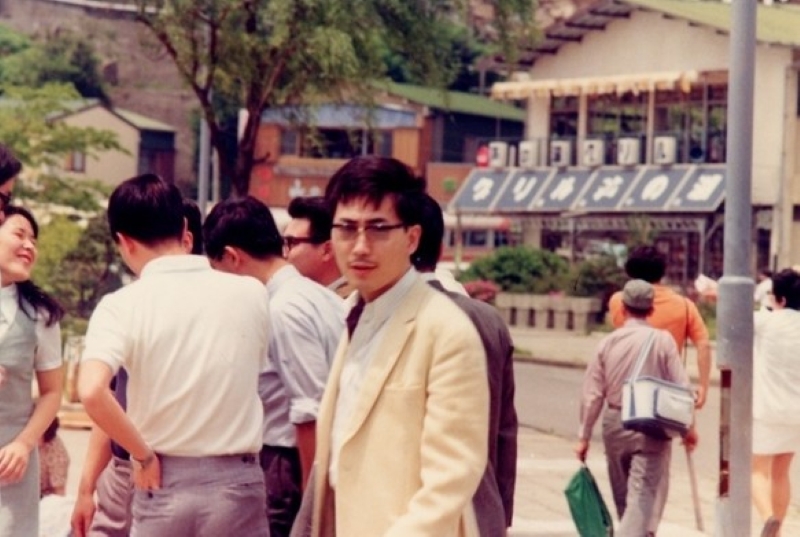 大学院に入学したころの克弥。（本人提供）