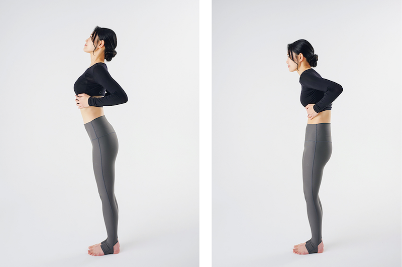 猫背や反り腰はNG！