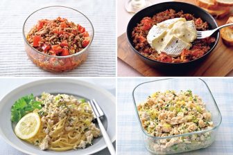 《ひき肉＋野菜で満足感アップ！》トマトやキャベツの“おかずそぼろ”3種と活用アレンジ8レシピ