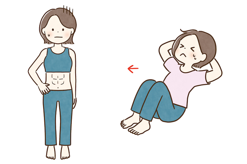 お腹の表面ばかり鍛えているとくびれができない…