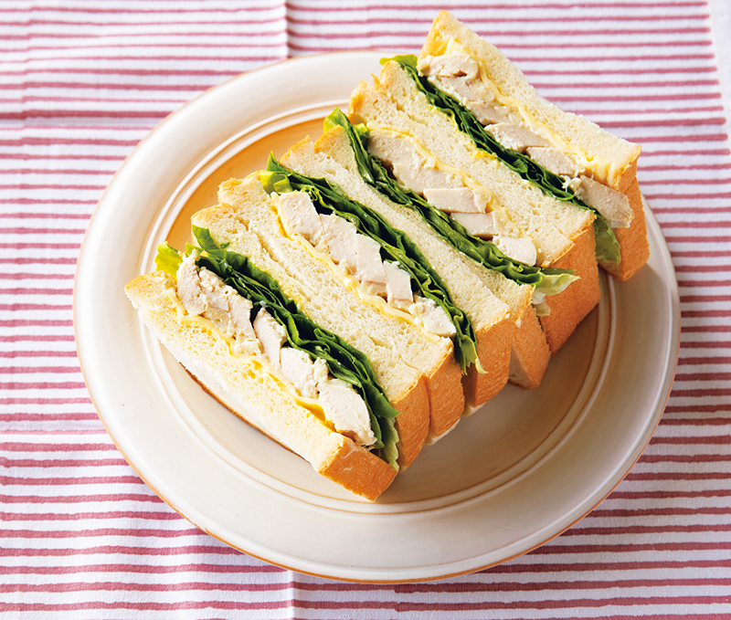 活用レシピ：チキンサンド