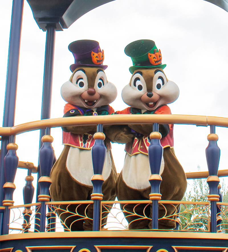 色違いの帽子を被って、ハロウィーン仕様に仲よくおめかし。チップとデール（C）Disney&nbsp;