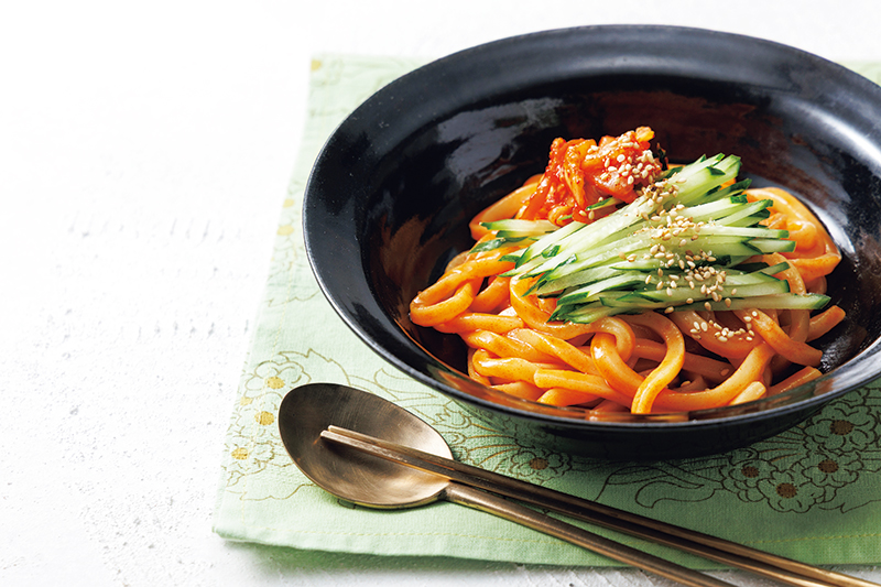韓国のビビン麺風うどん