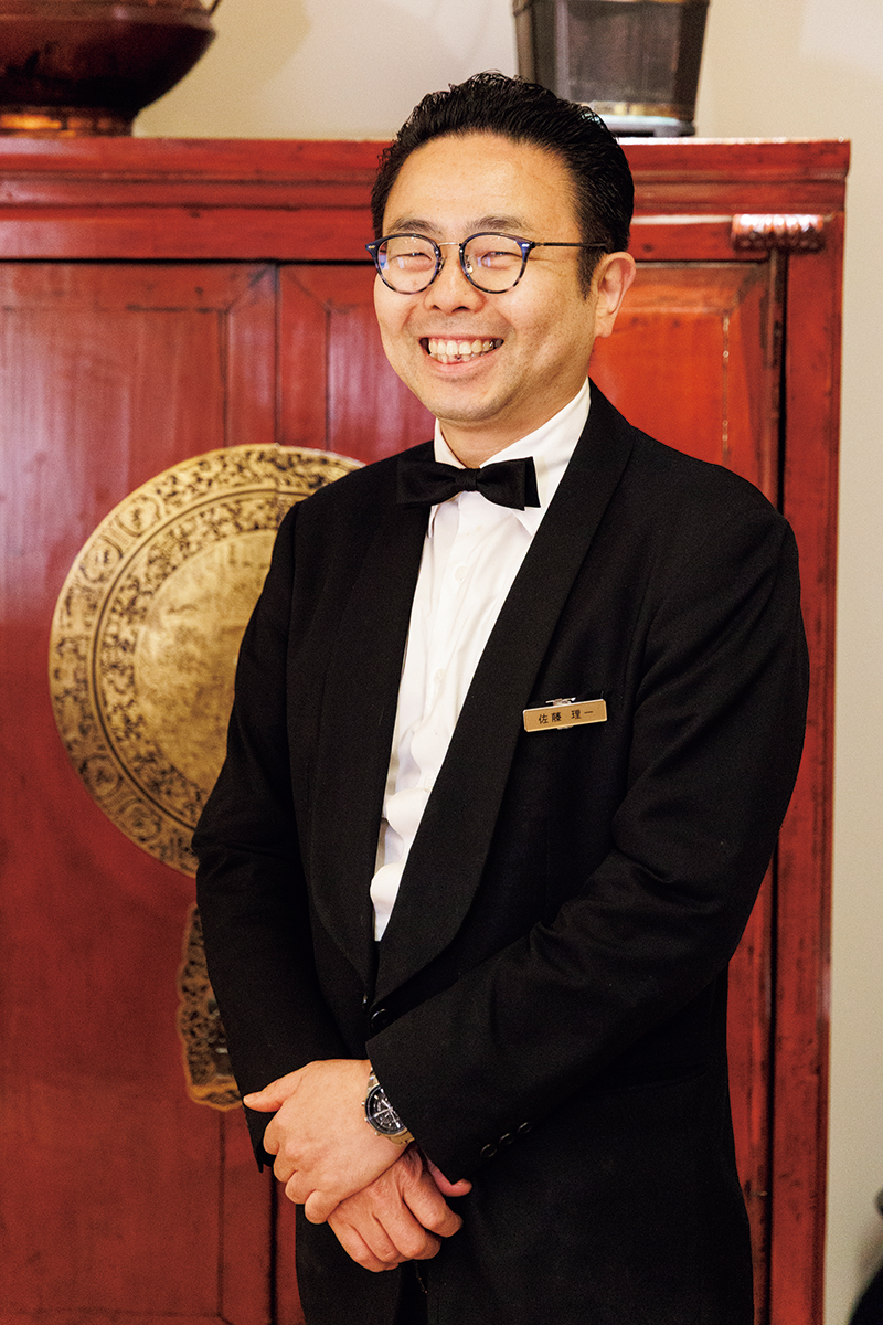 ホール責任者 佐藤理一さん「点心師の繊細な技術も堪能してください」