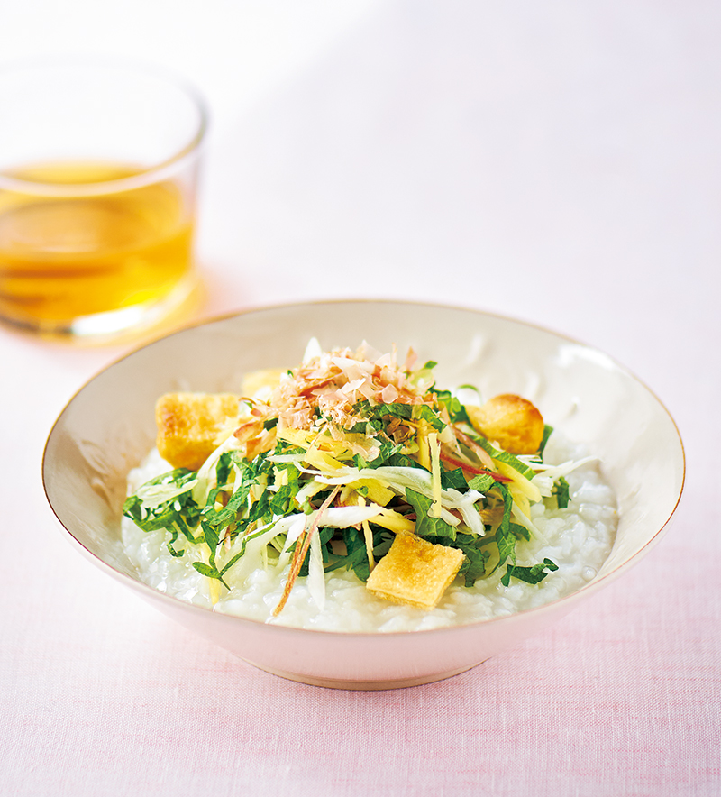 春の体調のゆらぎを整える薬膳おかゆ。写真は、「薬味がゆ」