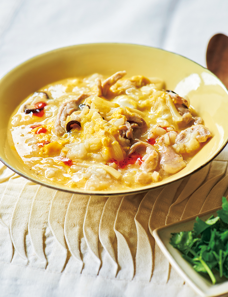 肩こり＆頭痛に…「サンラータン風がゆ」