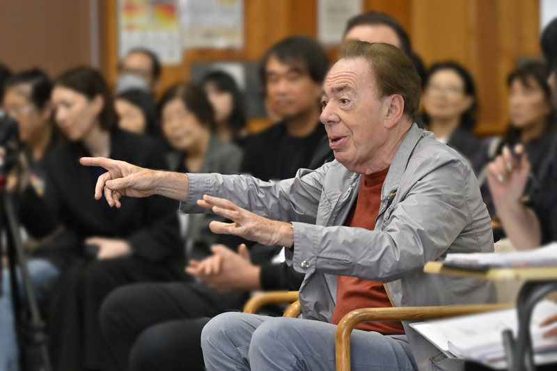 『オペラ座の怪人』の作曲を手がけた巨匠・アンドリュー・ロイド＝ウェバー（撮影／阿部章仁）