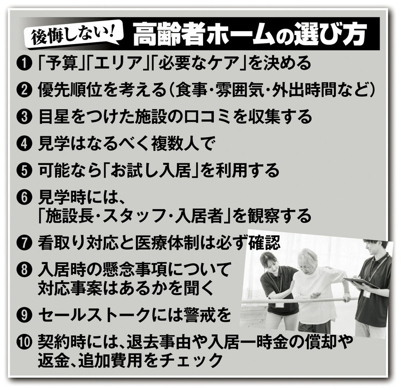 高齢者ホームの選び方