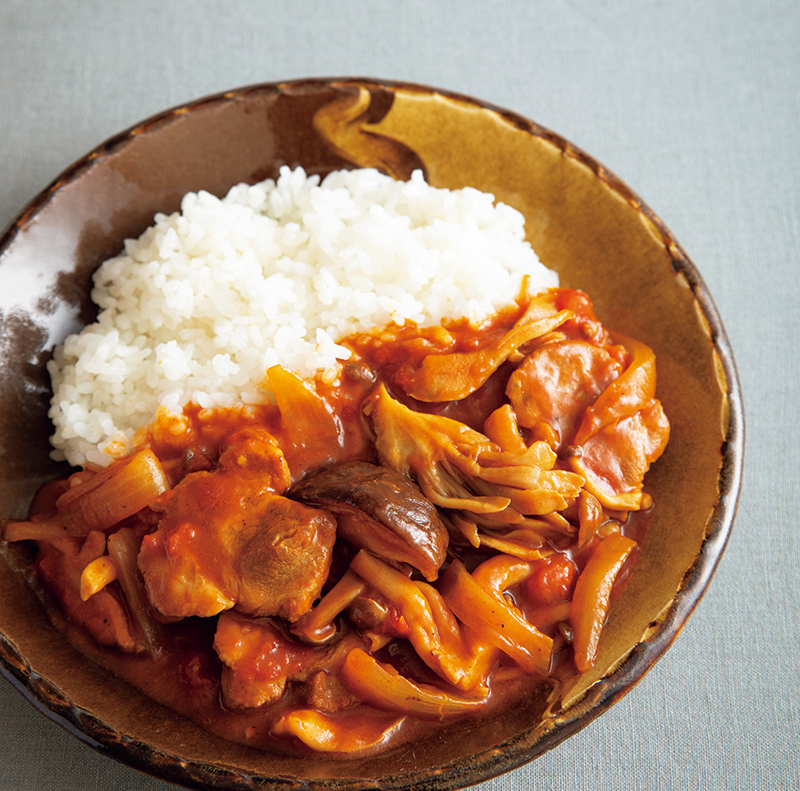 豚肉ときのこのトマトカレー