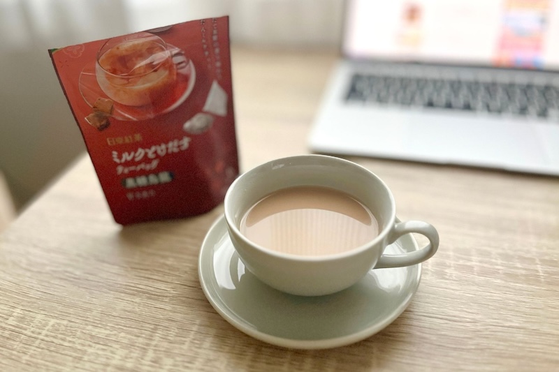 牛乳いらずでミルクティー！日東紅茶の「ミルクとけだすティーバッグ」