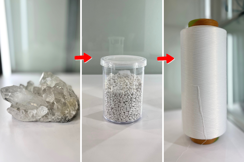 糸に鉱石が練り込まれているため、「メディヒール」を洗濯しても血行促進効果が落ちることはないそう。