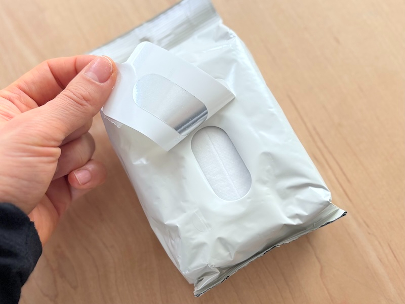 つまんで1枚ずつ取り出しやすいから、子どもも使える