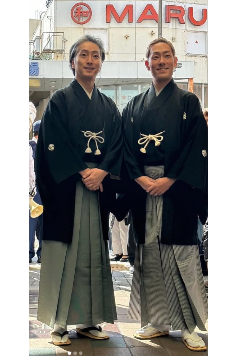 中村七之助と中村勘九郎（「中村七之助のラジのすけ」公式インスタグラムより）