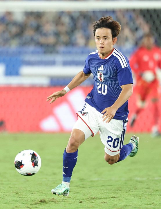 サッカー日本代表・久保建英（時事通信フォト）