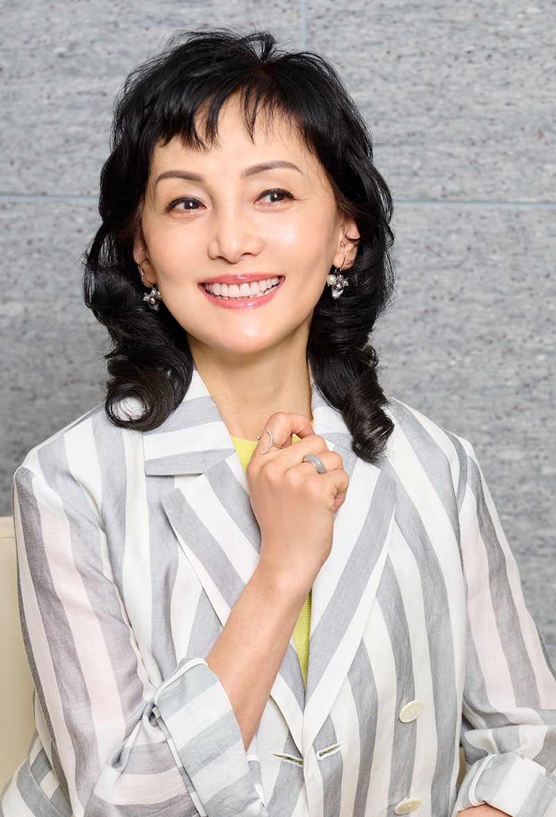 南果歩さん（撮影／葛川栄蔵）