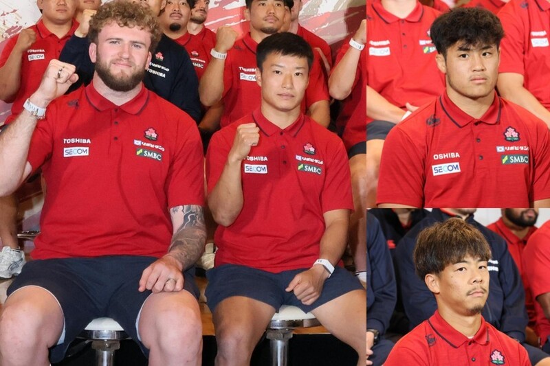 写真左から：ワーナー・ディアンズ選手、齋藤直人選手、写真右上から：伊藤龍之介選手、藤原忍選手