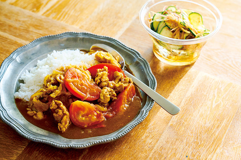 豚こまとトマトのカレー