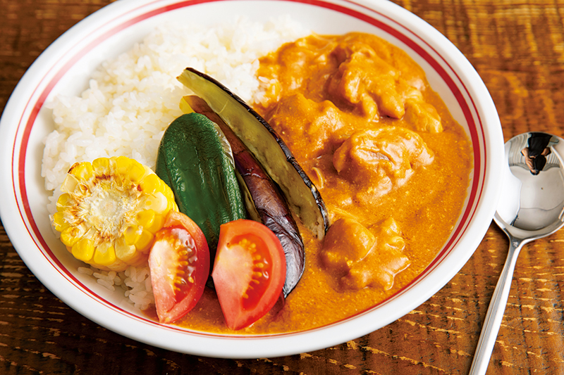 レンチンだけで！夏野菜のせバターチキンカレー