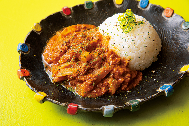 レンチンで「トマトキーマカレー」