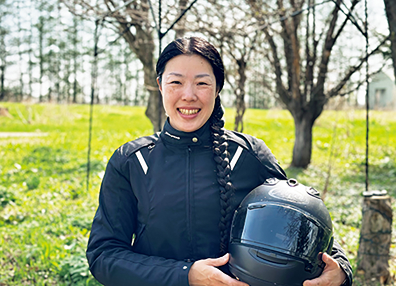 道の駅旅ライダー・平賀由希子さん（提供写真）