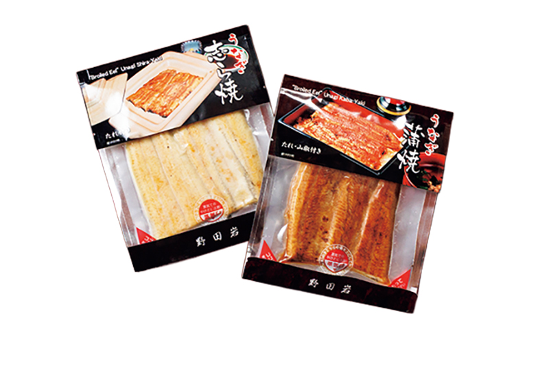 【お取り寄せ】右から『蒲焼』 2635円、『志ら焼』2894円（各1パック）。2つの伝統の味を自宅でも楽しめる。0120・12・9058（通販専用）にて電話注文。
