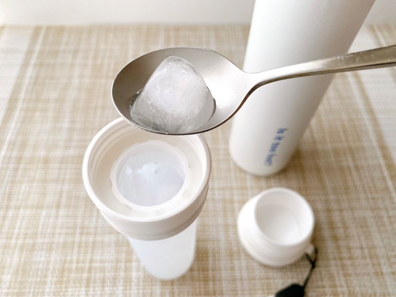 時間がない時は、氷と水を入れて使うことも可能