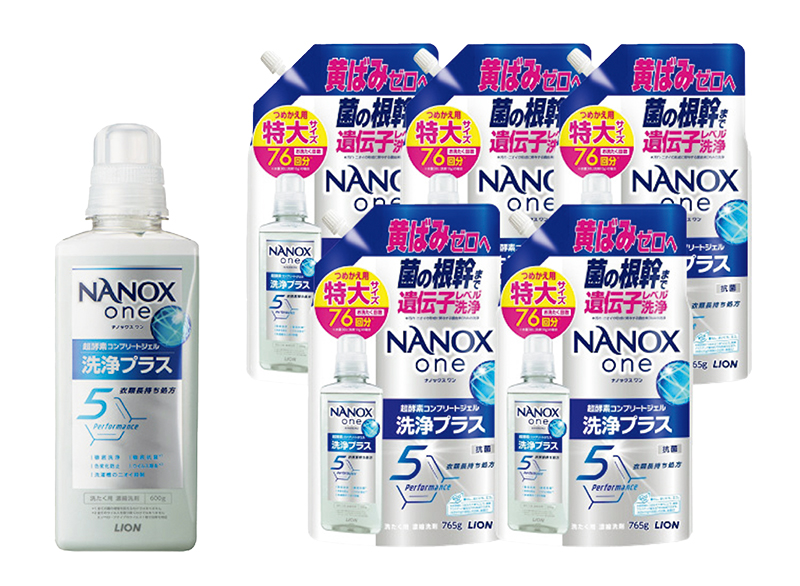 NANOX one 洗浄プラス シトラスソープの香り（本体大600g×1個、詰替え用特大765g×5個）