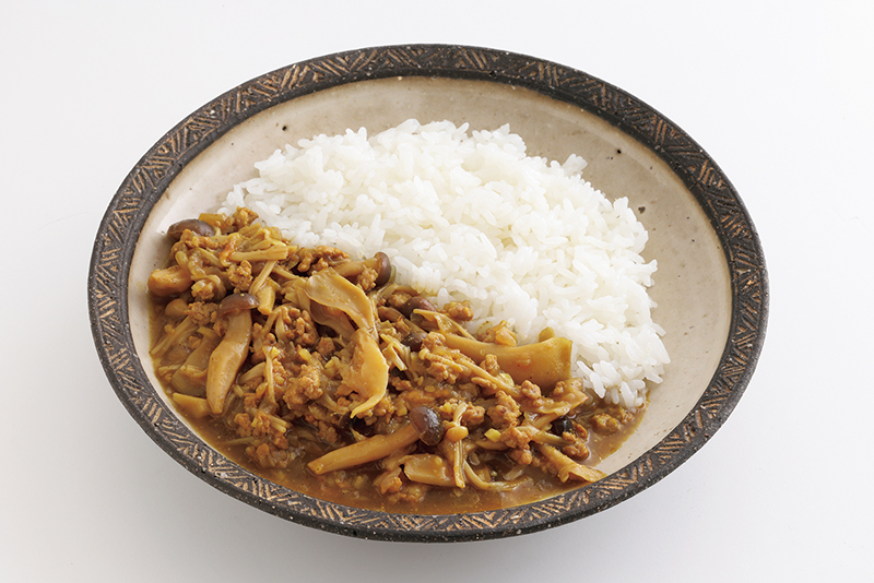 きのことひき肉の和風カレー